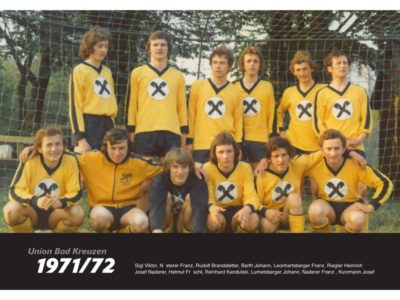 Start für Union Bad Kreuzen: Team 1971/72